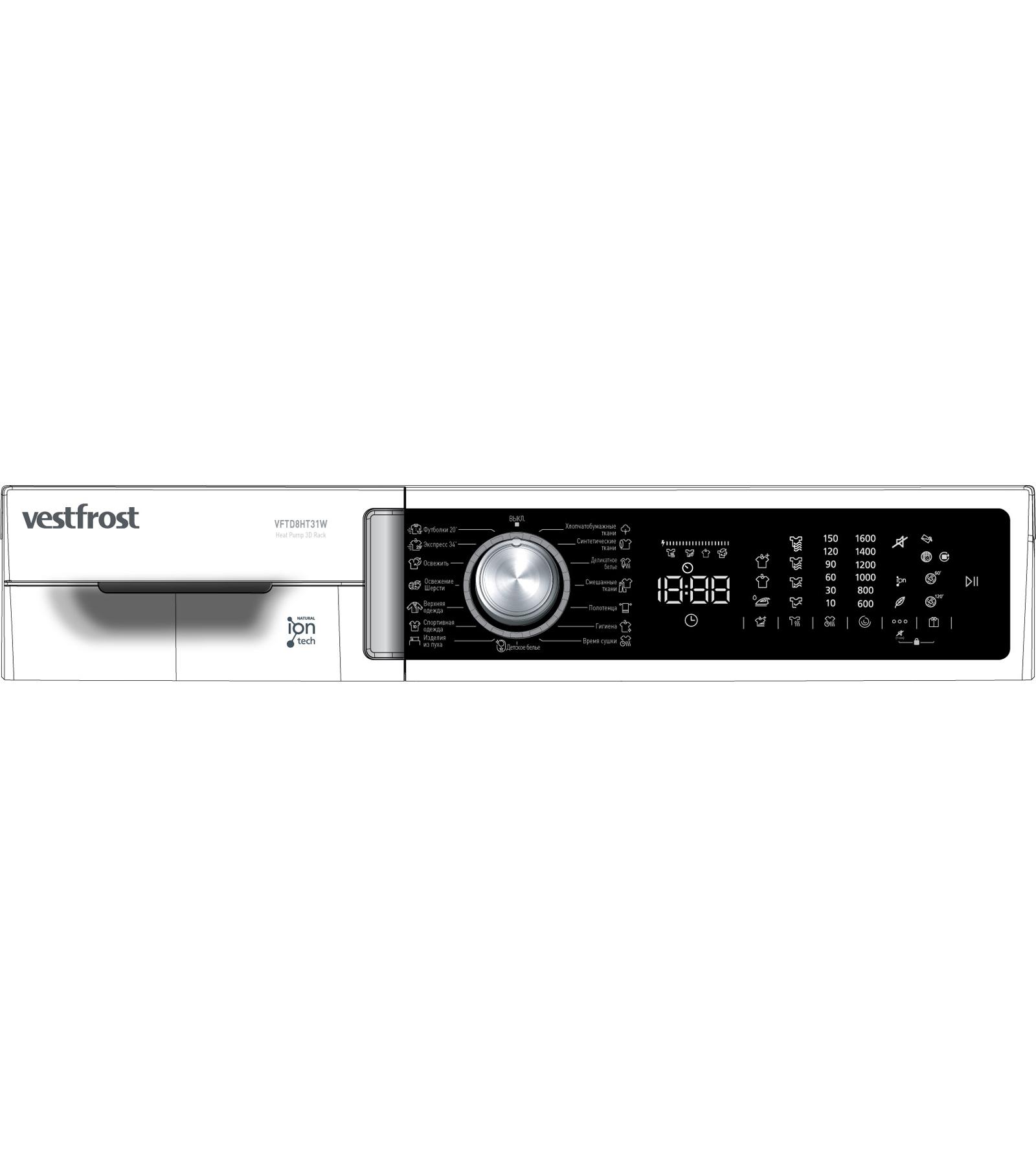 ��������� ������ � �������� ������� Vestfrost VFTD8HT31W